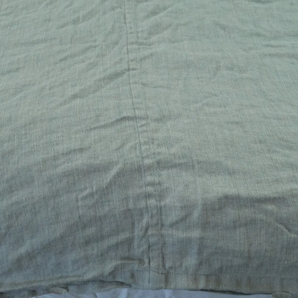 Area Home Emile Duvet Cover 100% Linen Mineral Grey King Size 102” x 83” Minimal